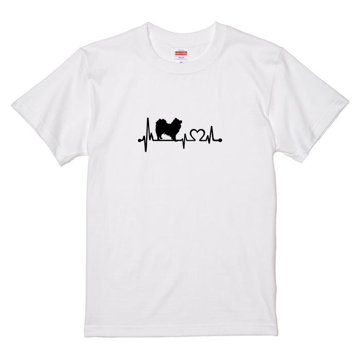 Tシャツ 半袖 スピッツ 日本スピッツ 犬 愛犬 ハート メンズ レディース シンプル 大きい サイズ ゆったり 面白い おもしろい 白 黒 プリント ティーシャツ｜groovys｜08