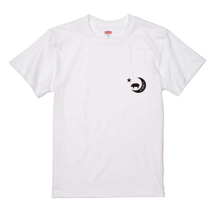 Tシャツ 半袖 豚 子豚 ブタ ぶた 動物 月 星 ロゴ メンズ レディース