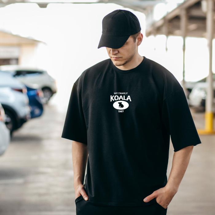 Tシャツ 半袖 コアラ こあら オーストラリア デザイン ロゴ 前面