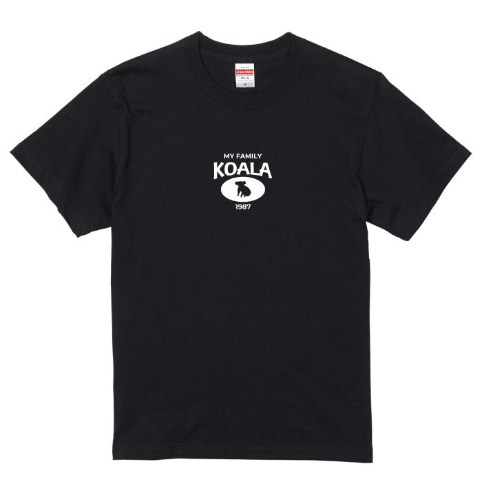 Tシャツ 半袖 コアラ こあら オーストラリア デザイン ロゴ 前面