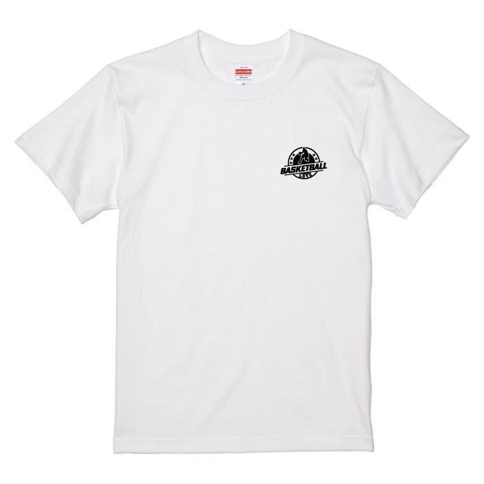 Tシャツ 半袖 バスケ バスケットボール NBA デザイン ロゴ 左胸