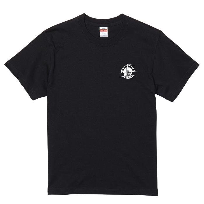 Tシャツ 半袖 男子 プロ ゴルフ 全英 全米 デザイン ロゴ 左胸