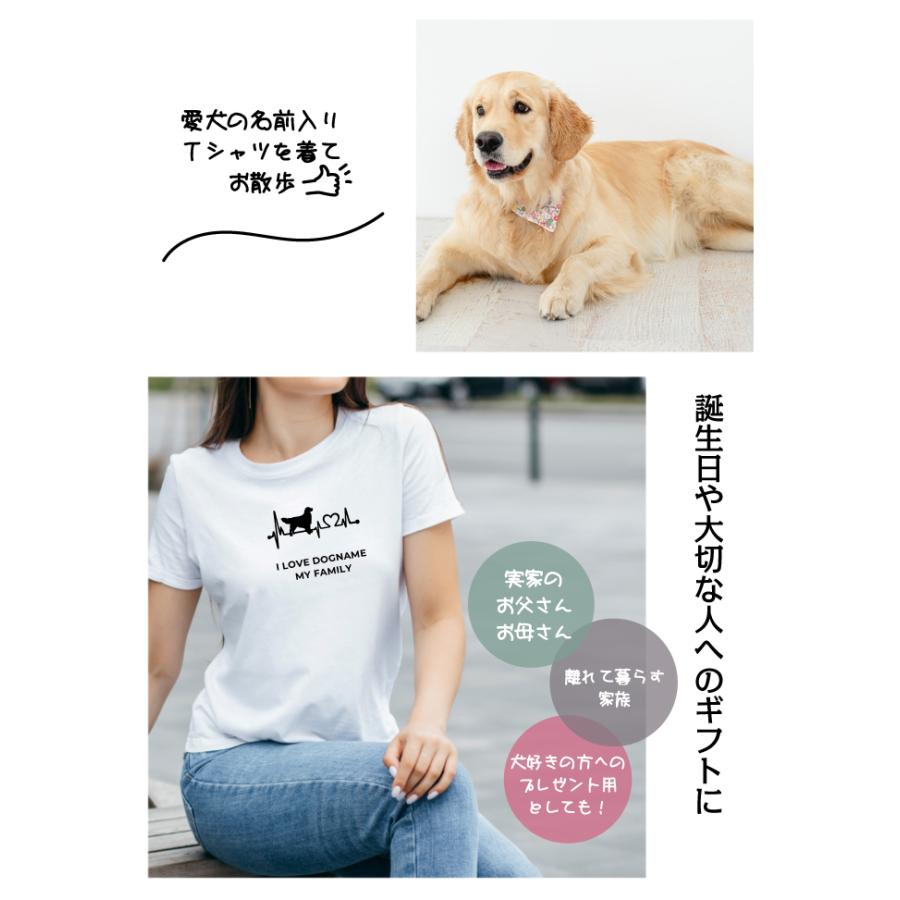 愛犬 Tシャツ 犬 ゴールデン レトリバー 選べる デザイン 名入れ 半袖