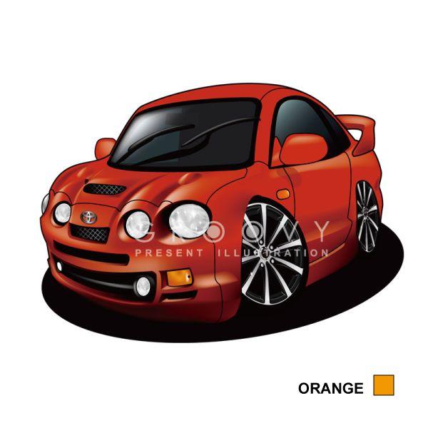 車好き プレゼント トヨタ セリカ GT-Four 車 イラスト 2L版