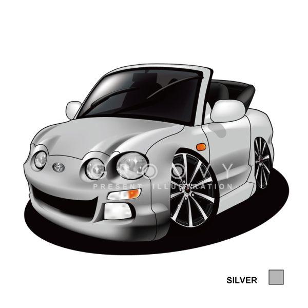 車好き プレゼント トヨタ セリカ ST202C 車 イラスト A4版高級