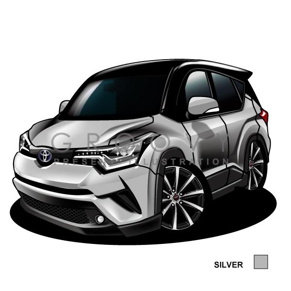 車好き プレゼント トヨタ C Hr 車 イラスト 版 グルービー Toyota アート パーツ オーナー グッズ ギフト アクセサリー Toy Chr black Care Design ヤフー店 通販 Yahoo ショッピング
