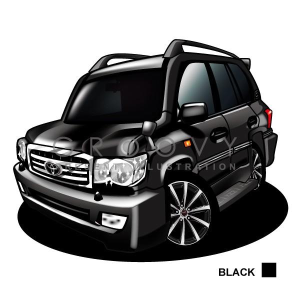車好き プレゼント トヨタ ランドクルーザー100 車 イラスト 版 グルービー Toyota ランクル ステッカーも追加ok パーツ グッズ アクセサリー Toy Lancru100 black 車イラストの専門店 Groovy 通販 Yahoo ショッピング