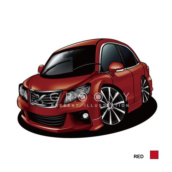 TOYOTA非売品 納車時プレゼント マークX X BODY 貴重品 車好き プレゼント トヨタ マークX 車 イラスト 2L版 グルービー