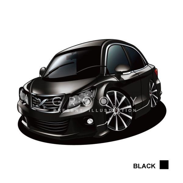 車好き プレゼント トヨタ マークX 車 イラスト A4版高級フレーム