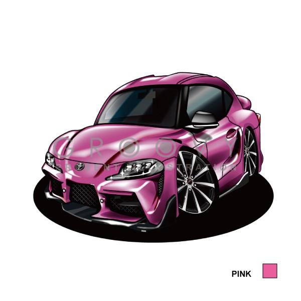 90スープラのメモ用紙 車好き プレゼント トヨタ 新型 スープラ SUPRA 90 系 車 イラスト 2L