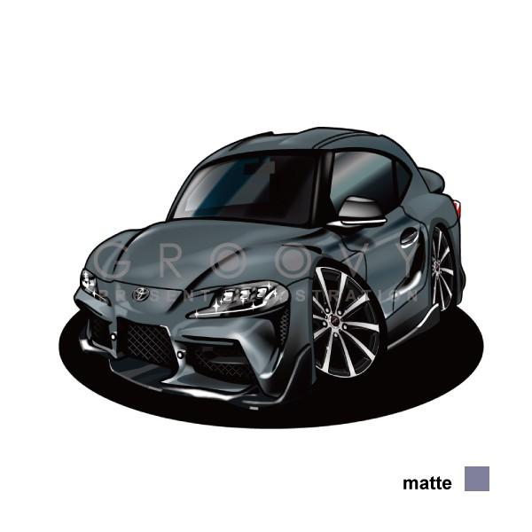 90スープラのメモ用紙 車好き プレゼント トヨタ 新型 スープラ SUPRA 90 系 車 イラスト A4