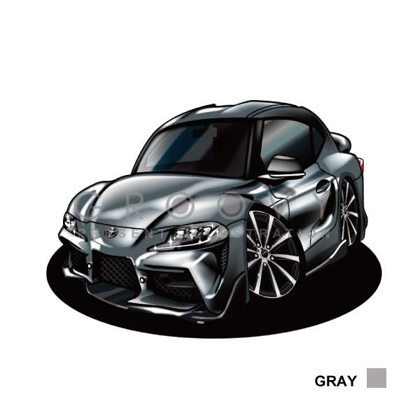 90スープラのメモ用紙 車好き プレゼント トヨタ 新型 スープラ SUPRA 90 系 車 イラスト A4