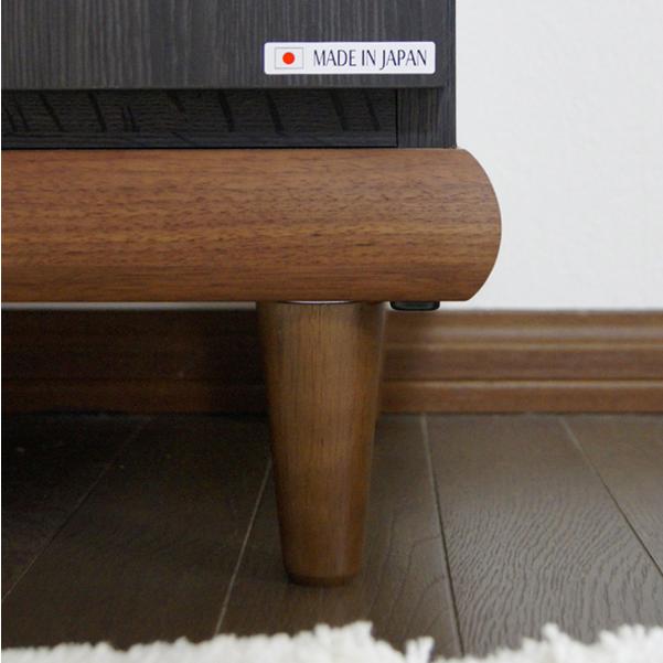 リビングボード 60cm キャビネット チェスト ブラック 黒 木目