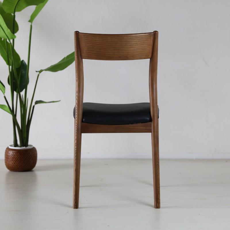 ダイニングチェア　アッシュ材　合成皮革 BTB ダイニングチェア 1脚 完成品 アッシュ無垢材/合皮 北欧テイスト