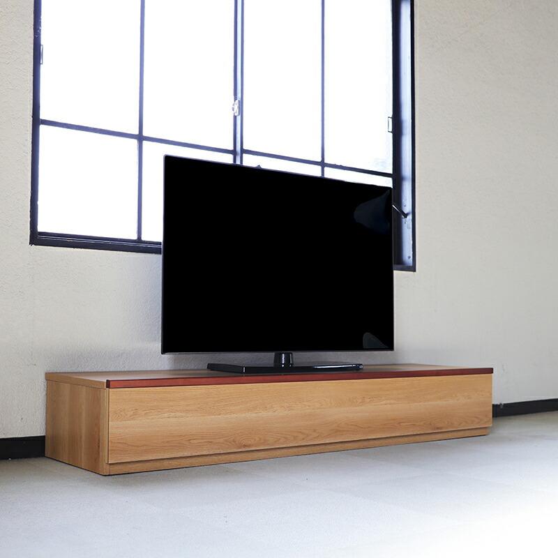 テレビ台 160cm テレビボード ローボード オーク ナチュラル色 木目柄