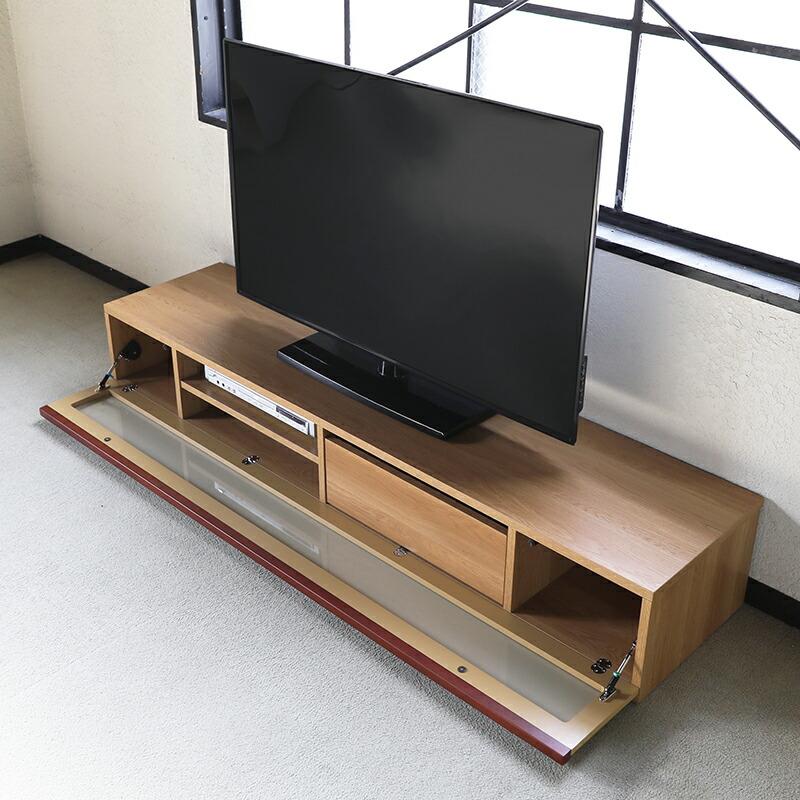 商品名| BY テレビ台 160cm テレビボード ローボード カラー| オーク ナチュラル木目柄 サイズ| 横幅160 奥行44.5 高さ27.6cm 生産国| 国産 日本製｜grove｜06