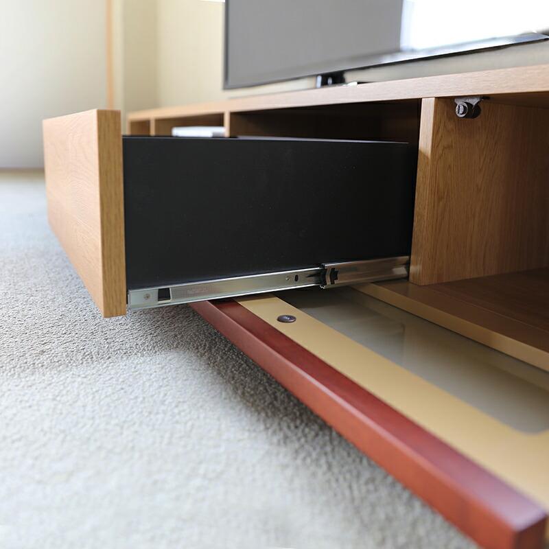 テレビ台 160cm テレビボード ローボード オーク ナチュラル色 木目柄