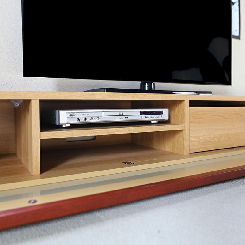 テレビ台 160cm テレビボード ローボード オーク ナチュラル色 木目柄