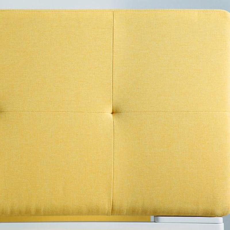 布張り二段ベッド フレームのみ FRO 【イエロー黄色】 分離式 2段ベッド　幅107 奥行204 高さ153cm 高さ153cm 分離式 布張り二段ベッド 2段ベッド　幅107 FRO 【イエロー黄色】 フレームのみ 奥行204