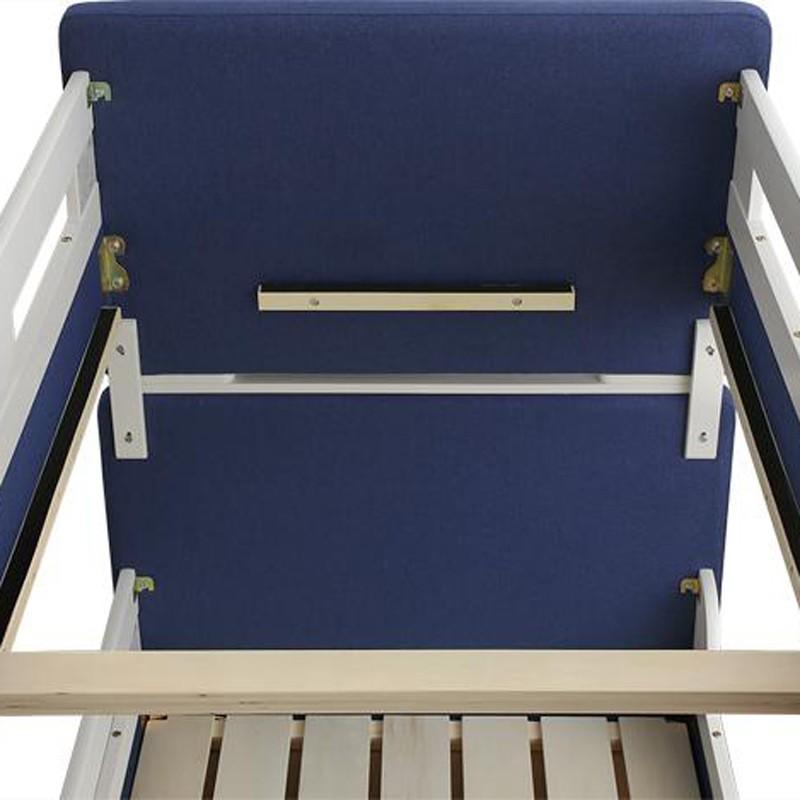 布張り二段ベッド フレームのみ FRO 【イエロー黄色】 分離式 2段ベッド　幅107 奥行204 高さ153cm 高さ153cm 分離式 布張り二段ベッド 2段ベッド　幅107 FRO 【イエロー黄色】 フレームのみ 奥行204