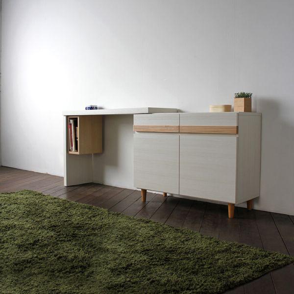 Jk デスク 電話台 ファックス台 Tel台 Fax台 リビングボード 北欧 木製 収納 キャビネット スリム おしゃれ Jk 03wh グローブ 通販 Yahoo ショッピング