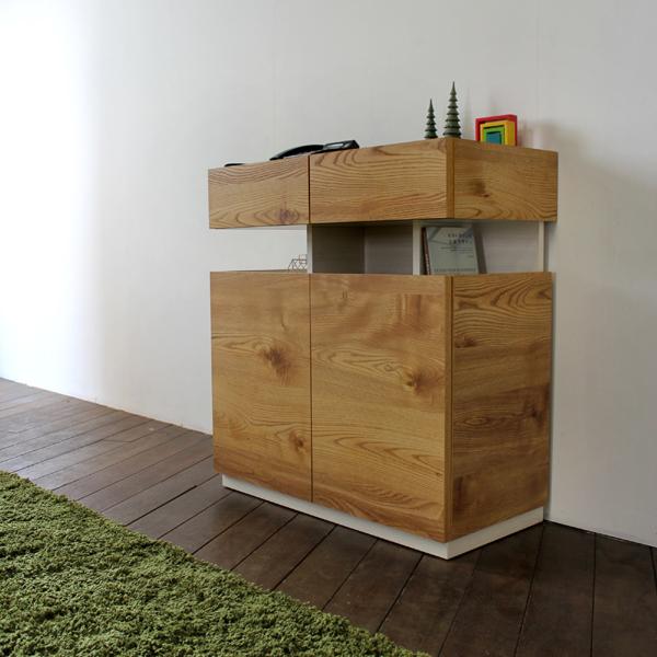 ルーター収納 おしゃれ 77cm ナチュラル ナチュラル Fax台 電話台 おしゃれ