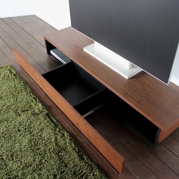 天然木 ウォールナット スライド式 テレビボード 180幅 ブラウン リビング テレビ台 180cm ウォールナット ブラウン 幅180 奥行45 高さ24cm