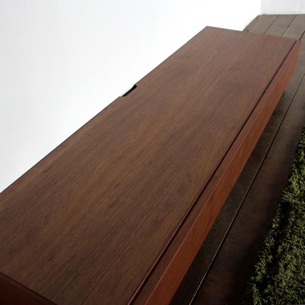 【美品】テレビボード/テレビ台/ウォールナット/引出し付/国産/天然木/幅180 テレビ台 180cm ウォールナット ブラウン 幅180 奥行45 高さ24cm