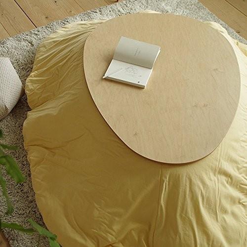 こたつ Denbyデンビー 110cm たまご型 おしゃれな暖卓 メープル
