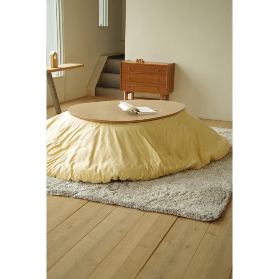 こたつ Denbyデンビー 110cm たまご型 おしゃれな暖卓 メープル