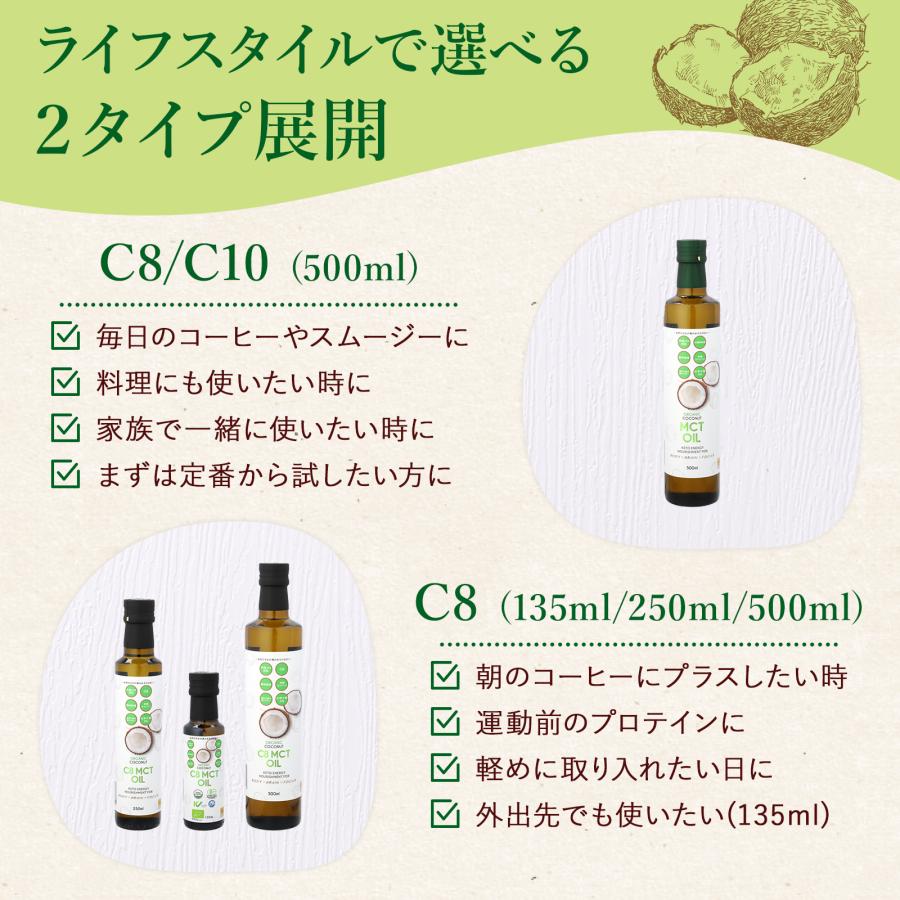 GROVE オーガニック ココナッツ MCTオイル C8/C10 徳用大箱500mlｘ6個入 有機JAS認証 無添加・無味無臭 中鎖脂肪酸_5