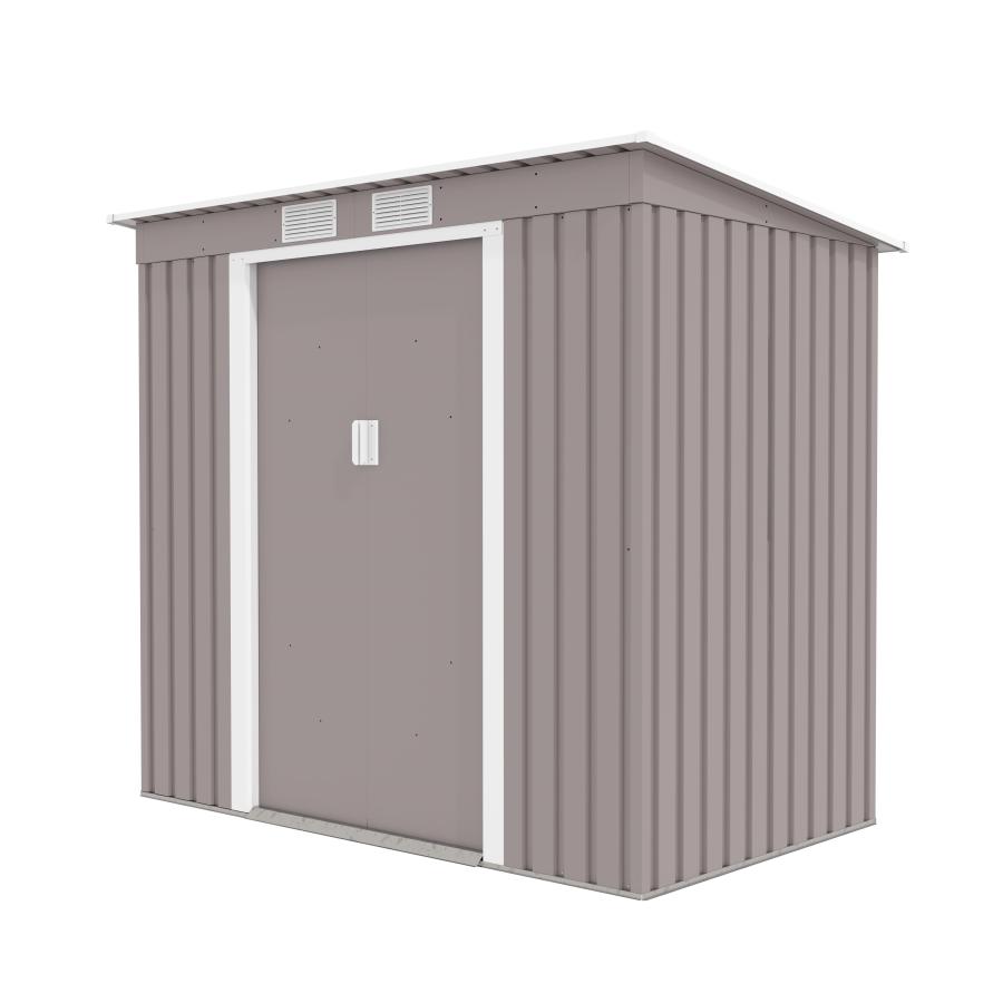【新品未使用】物置き(ガルバリウム鋼板製)191×111×176 Amazon | GROVE 物置 幅191㎝ 奥行111cm 高さ176㎝ 屋外 物置キット