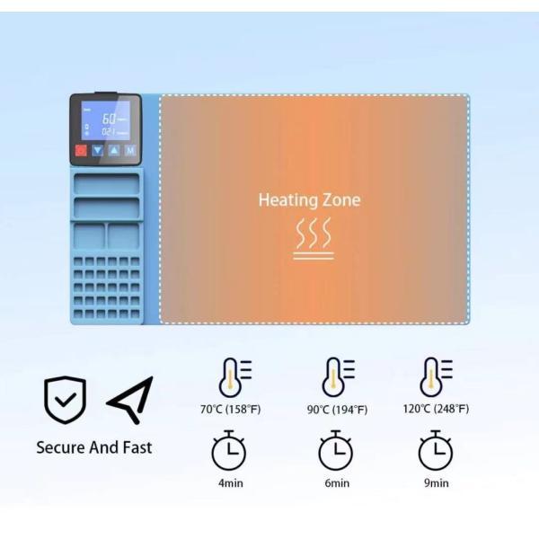 スクリーン加熱パッドミニ LCD セパレーター プロも愛用 ヒート