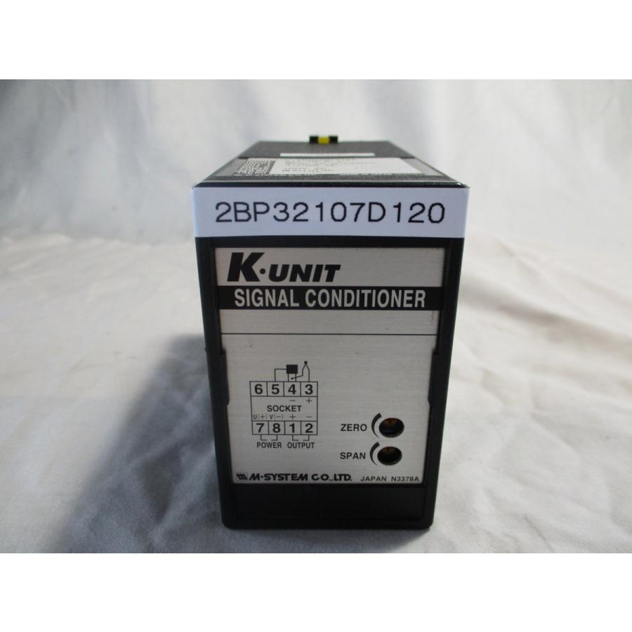 K.UNIT SIGNAL CONDITIONER KTS0ABX プラグイン形FA用変換器 100V AC 02320