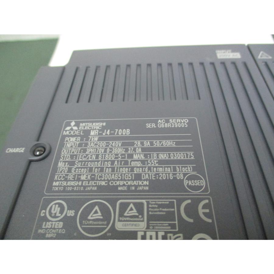 MITSUBISHI ACサーボアンプ MR-J4-700B 7KW 3AC200-240V 28.9A