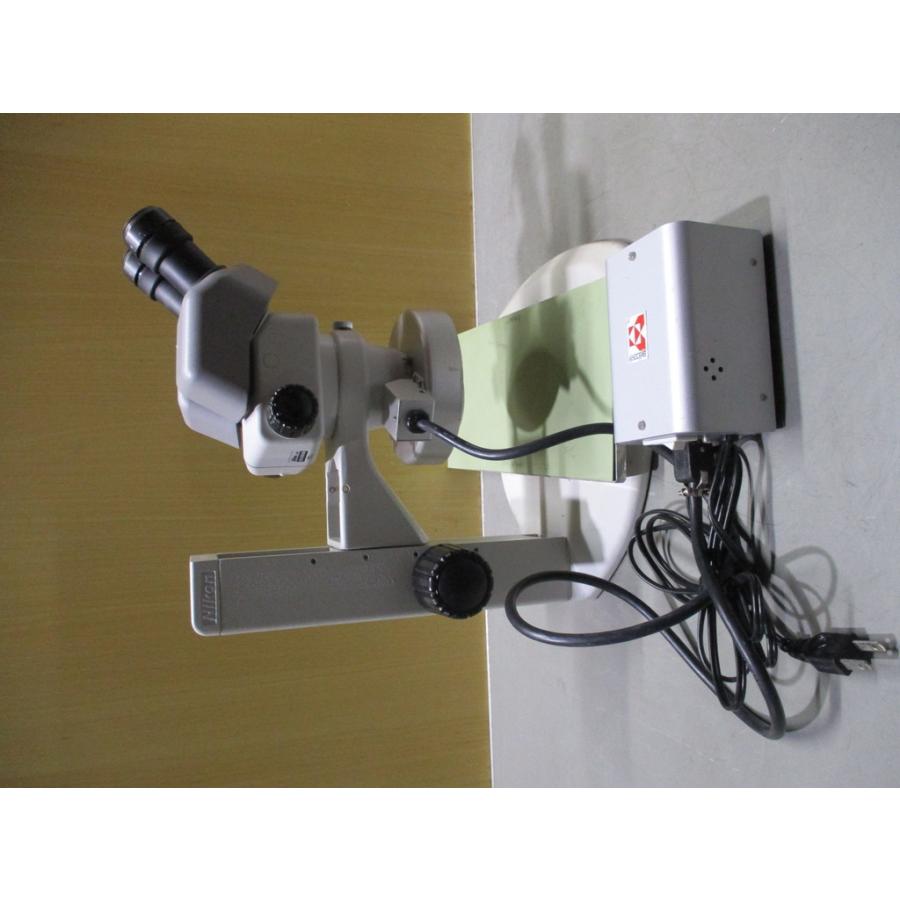 中古 NIKON 実体顕微鏡 標準スタンドセット C-PS/SMZ645 C-W10*A/22 