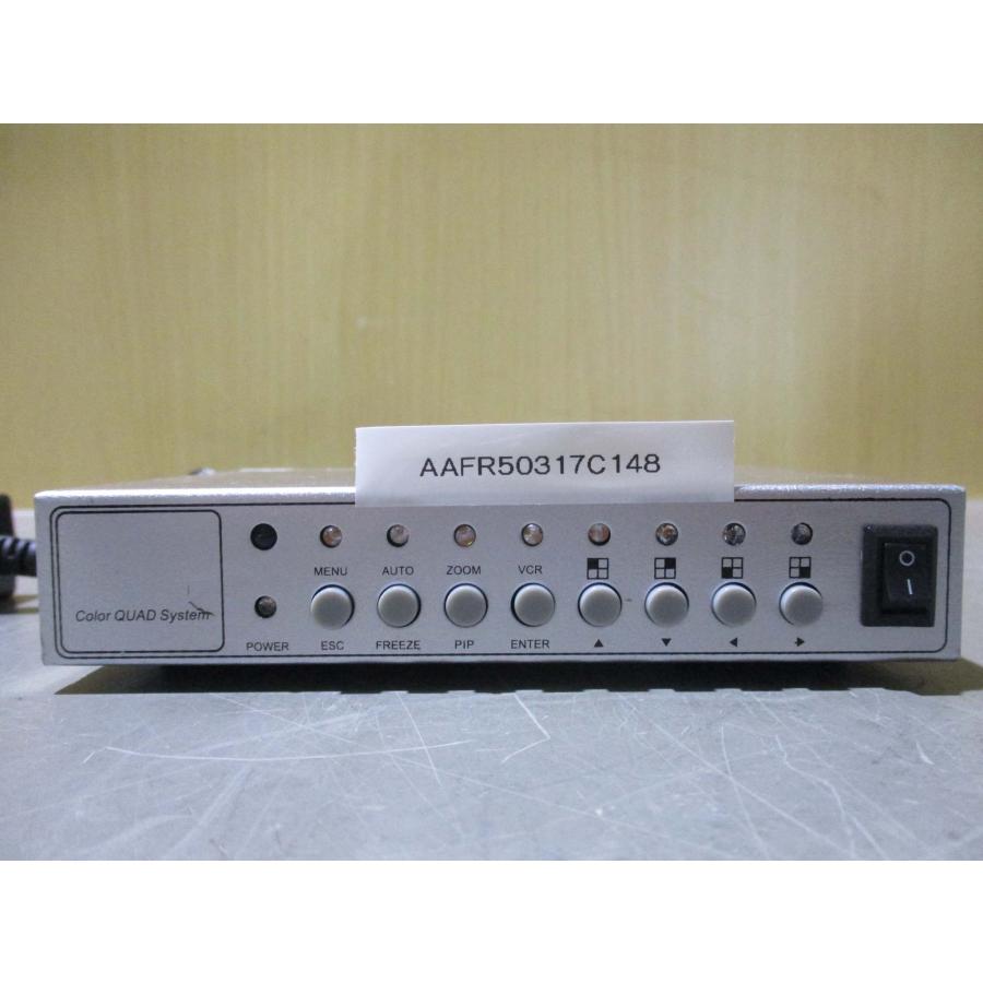 中古 COLOR QUAD SYSTEM QUAD-400DX 画面4分割器 DC12V/1A