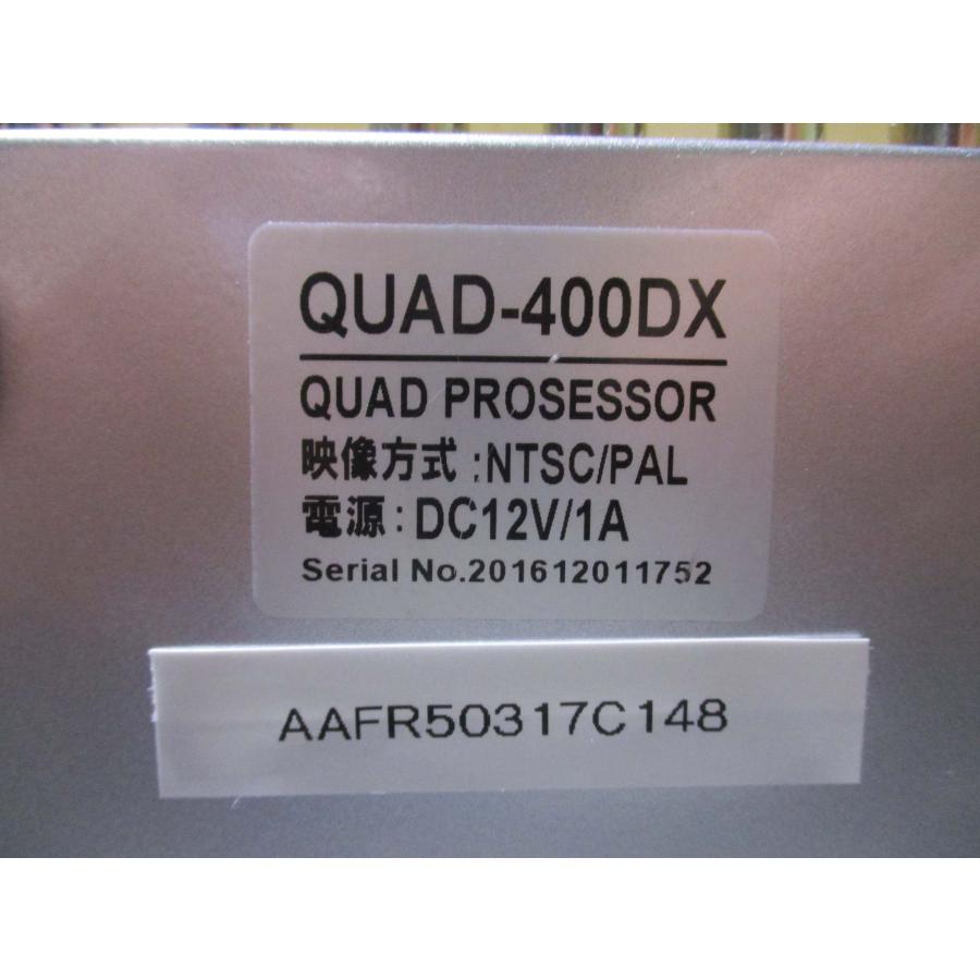 中古 COLOR QUAD SYSTEM QUAD-400DX 画面4分割器 DC12V/1A