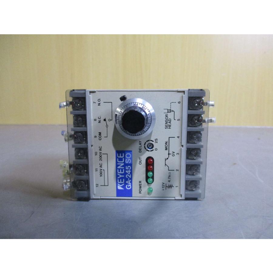 KEYENCE GA-245 精密センサー 中古 KEYENCE GA-245 振動センサ アンプ - growdesystem