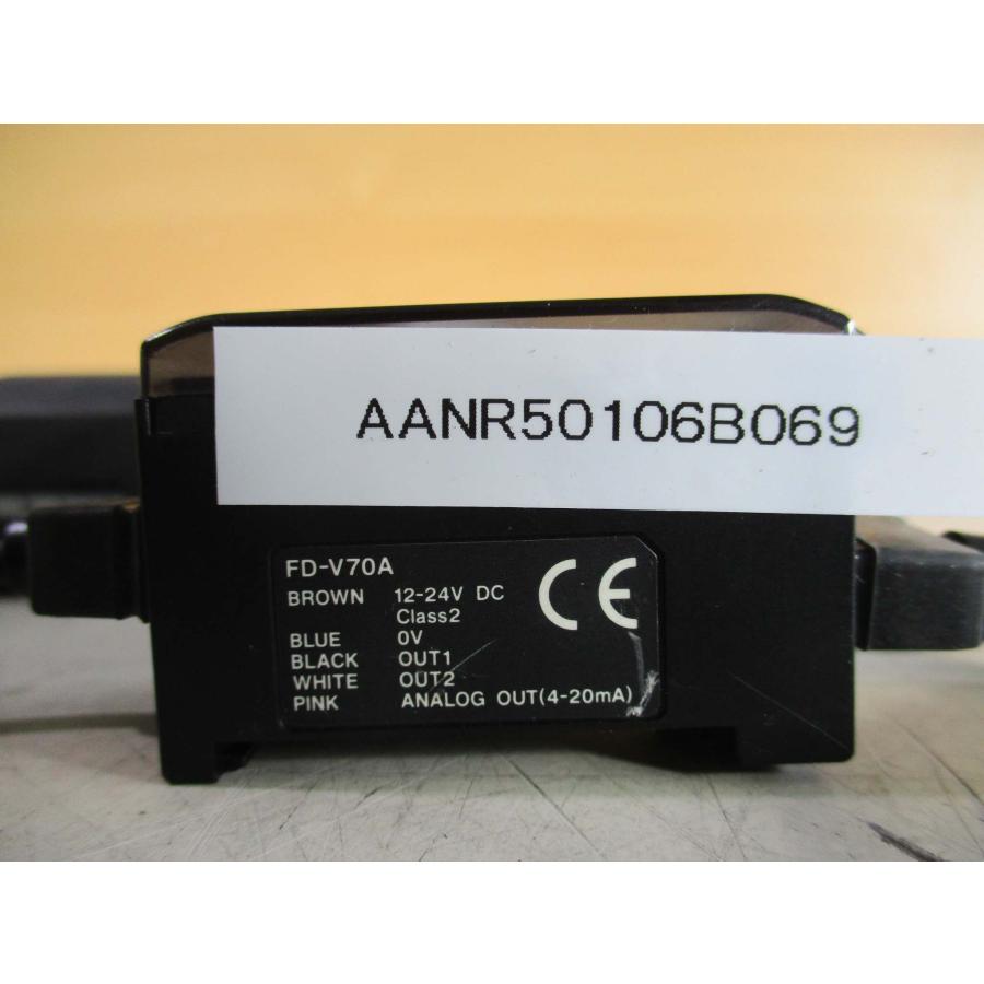 中古 KEYENCE 流量センサ アンプ FD-V70A / アンプ分離型デジタル流量 