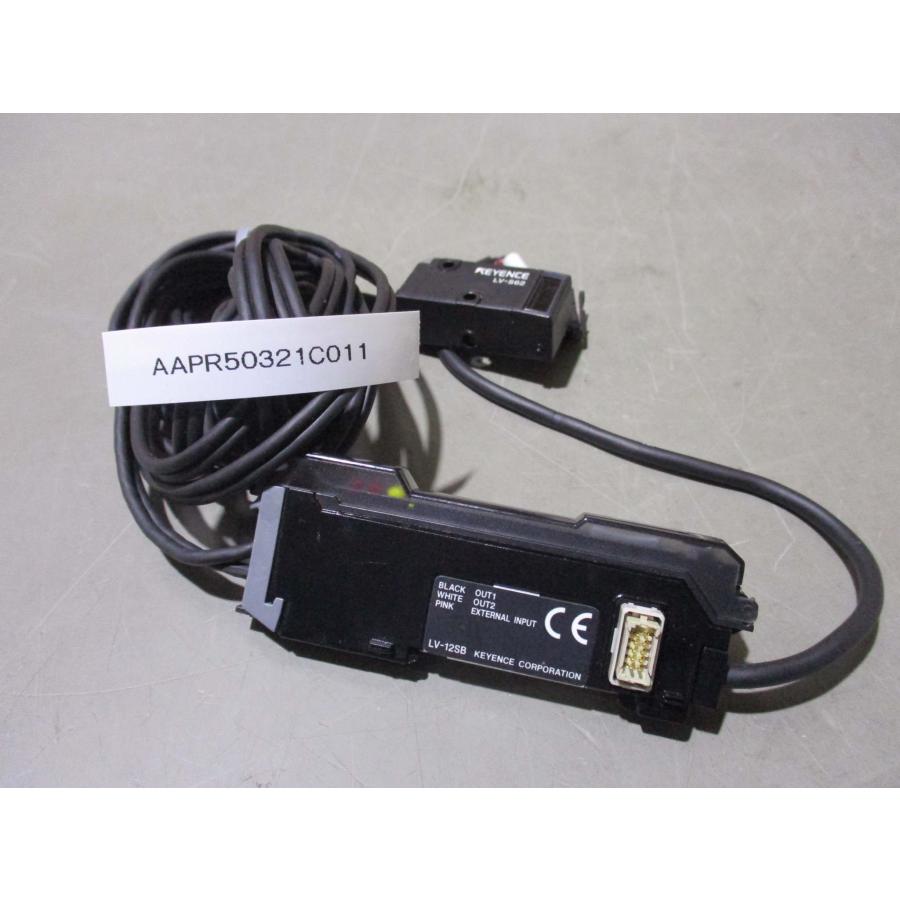 中古 KEYENCE LV-S62/LV-12SB 小型デジタルレーザセンサ ヘッド