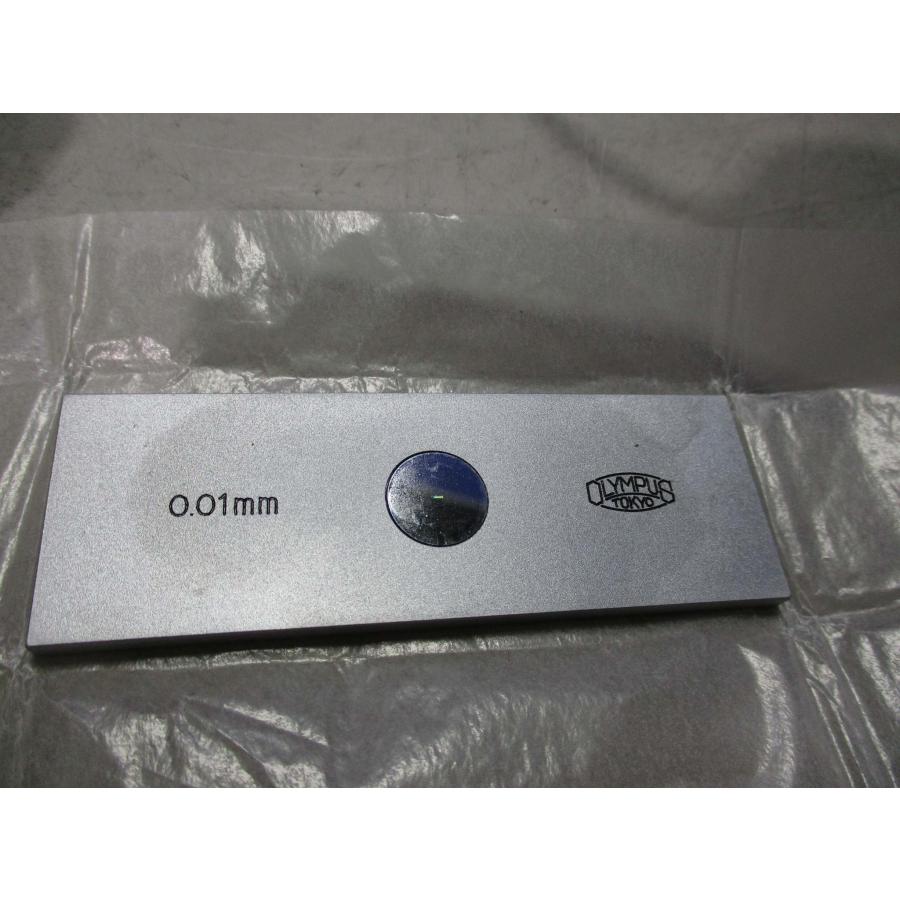 中古 OLYMPUS 0B-MM, 1/100 対物ミクロメーター(AAPR50831D113