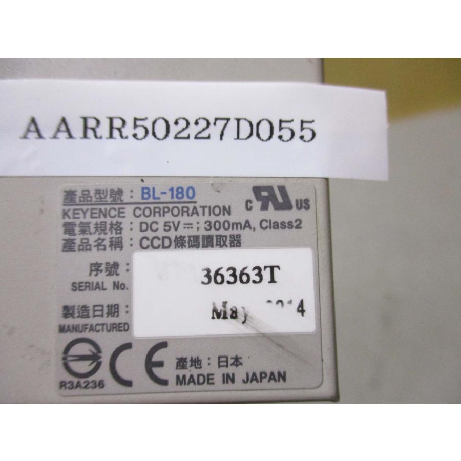 中古 KEYENCE BL-180 超小型CCD式バーコードリーダ(AARR50227D055