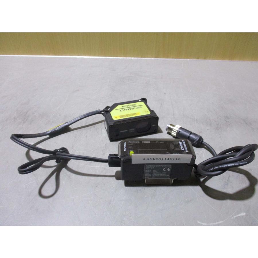 中古 KEYENCE GV-21/GV-H450 レーザセンサ セット(AASR50114D115