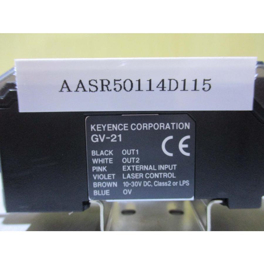 中古 KEYENCE GV-21/GV-H450 レーザセンサ セット(AASR50114D115