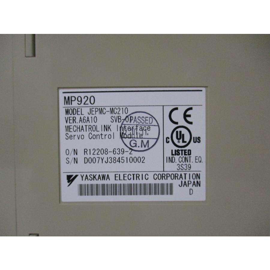 定価から3０％オフ  YASKAWA電機 SVB-01 MP920 JEPMC-MC210 サーボモジュール(BAAR40822B086)