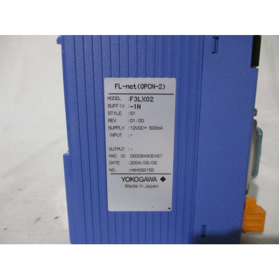 中古 YOKOGAWA電機 F3LX02-1N FL-net(0PCN-2）インターフェイス