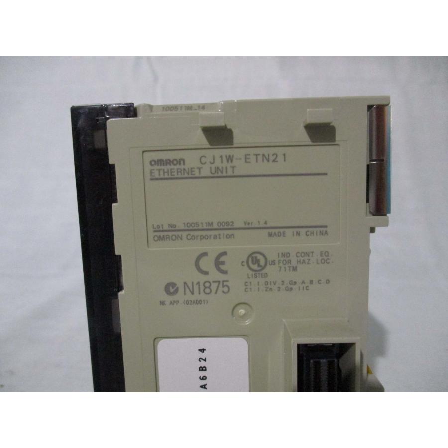 中古 OMRON CJ1W-ETN21 Ethernetユニット(BAAR40823C142