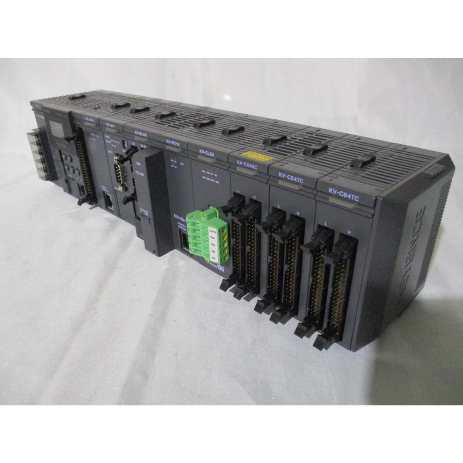 中古 KEYENCEコントローラセットKV-5500/KV-U7/KV-LE21V/KV-L21V