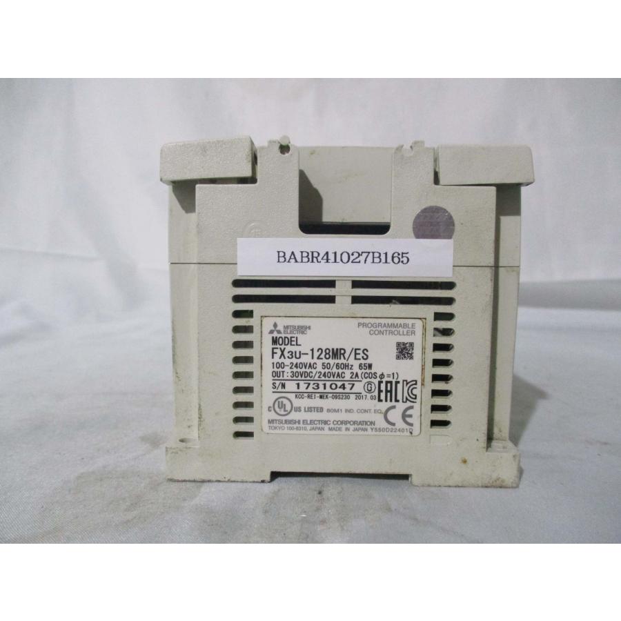 中古 MITSUBISHI FX3U-128MR/ES マイクロシーケンサ(BABR41027B165 